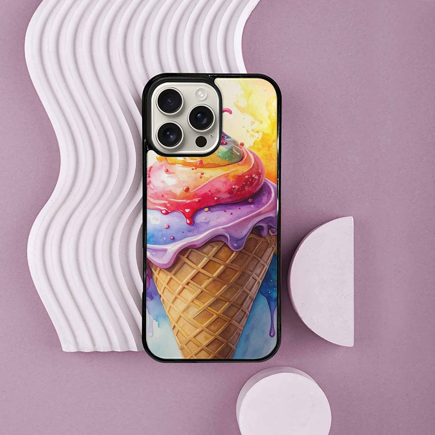 iPhone 16 Pro Max Case — Melting Icecream Collage Custom, Custom Made Phone Cover