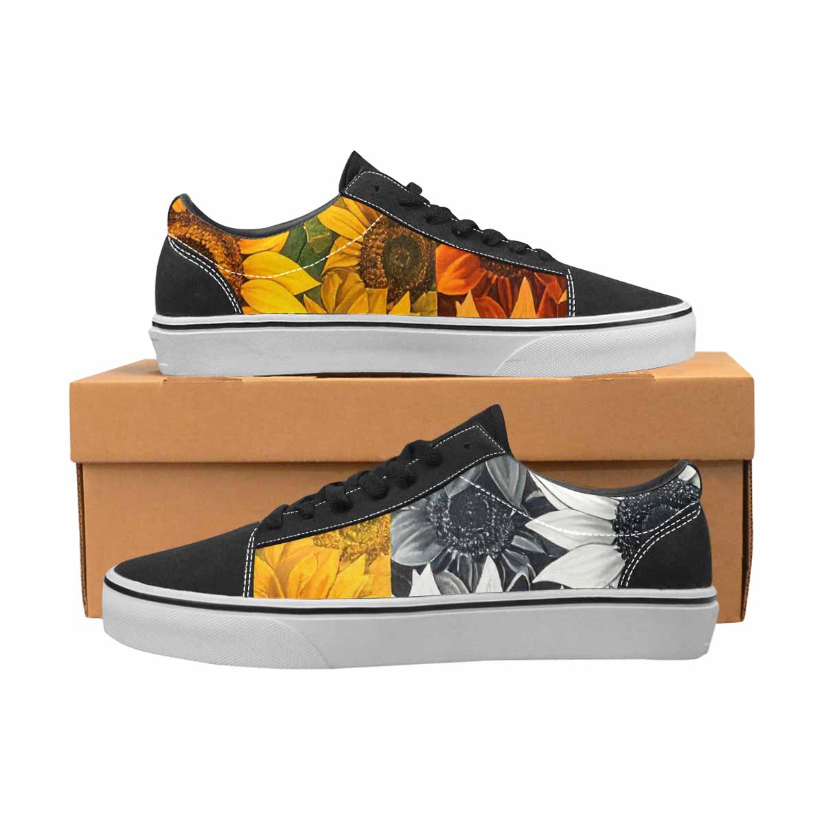 WOMEN'S Blend Melt Them Canvas Lace-Up Aesthetic Custom Sneakers