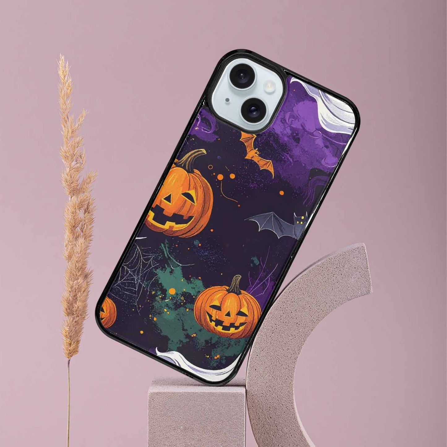 iPhone 15 Plus Case — Halloween Art Print Edge To Edge, Custom Print Case Cover