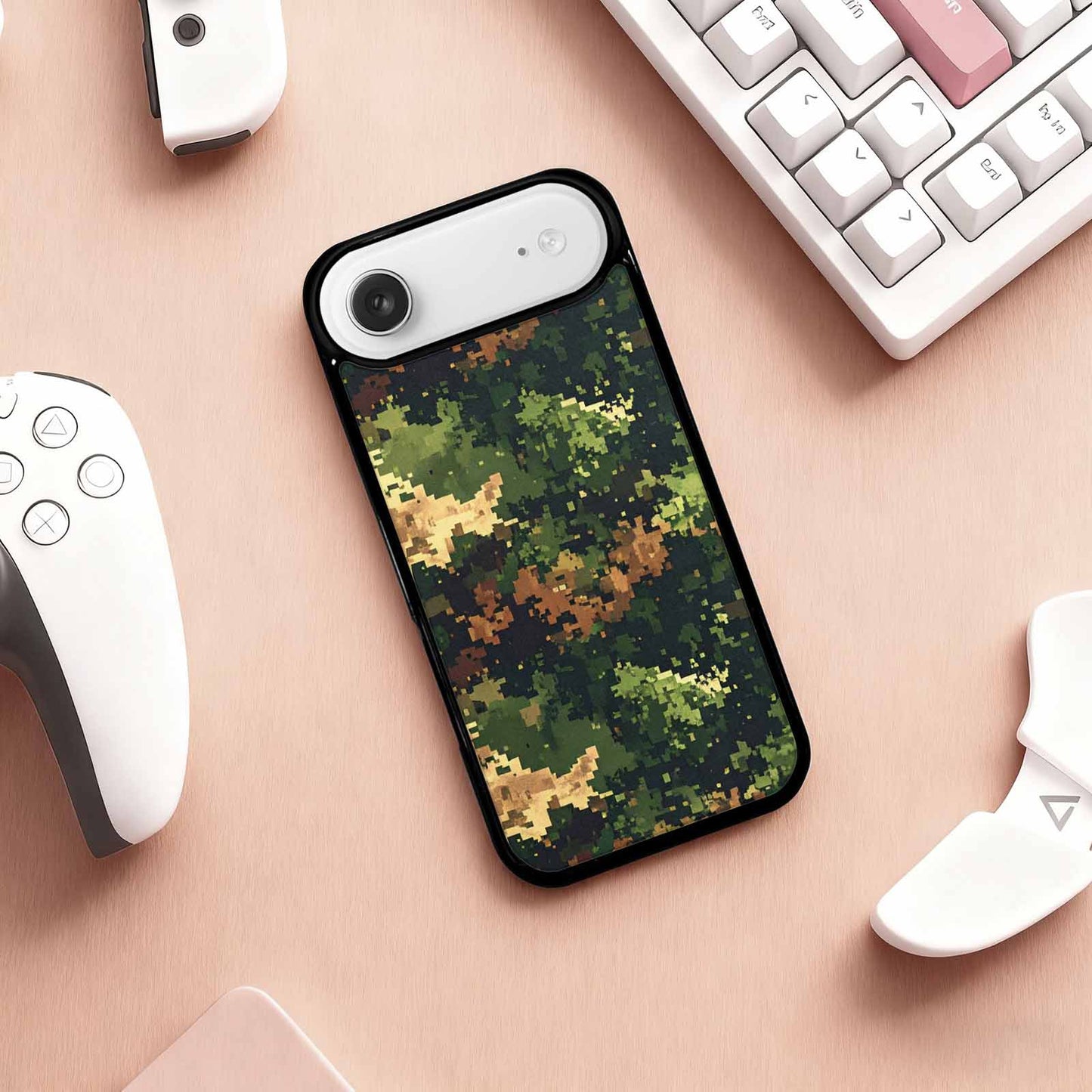 iPhone 17 Air Case — Small Military Camouflage Blotch Pattern Camo, Custom Made Phone Cover