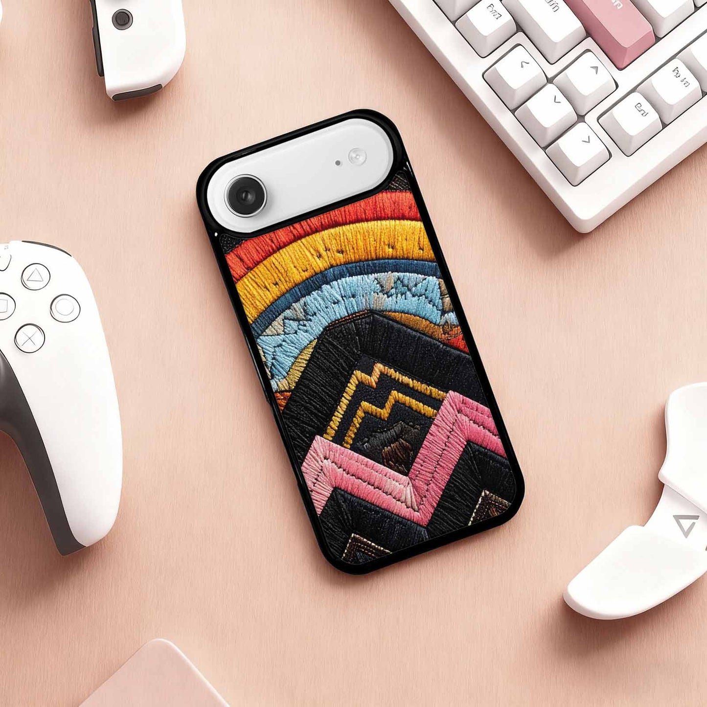iPhone 17 Air Case — Vivid Camo Progress Pride Camo, Original Design Phone Case