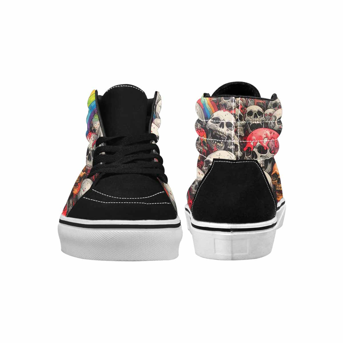 MEN'S Rainbow From Skull S High Top Canvas Dreamcore Custom Shoes