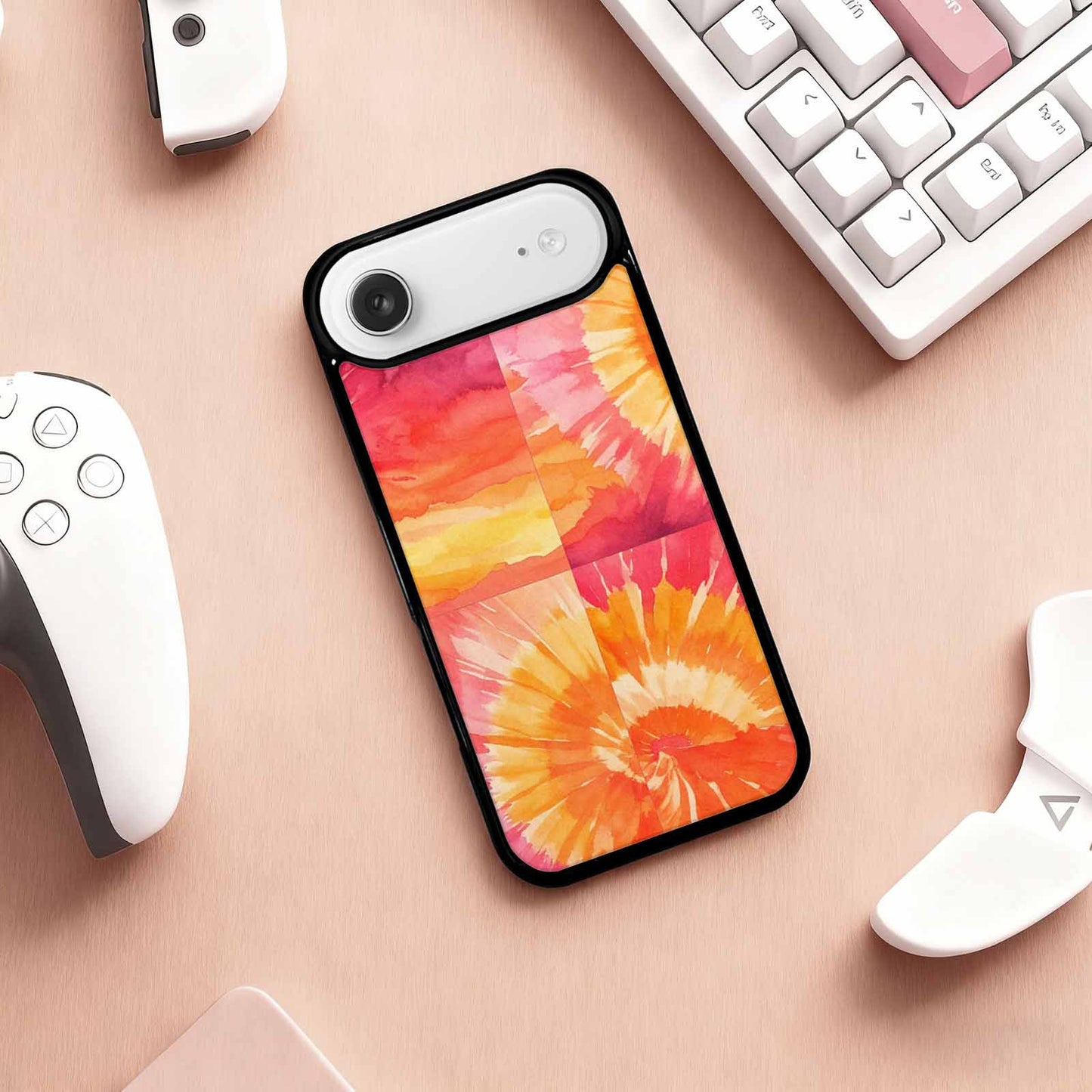 iPhone 17 Air Case — Tie Dye Sunset Wash Blended Tie, Custom Print Case Cover