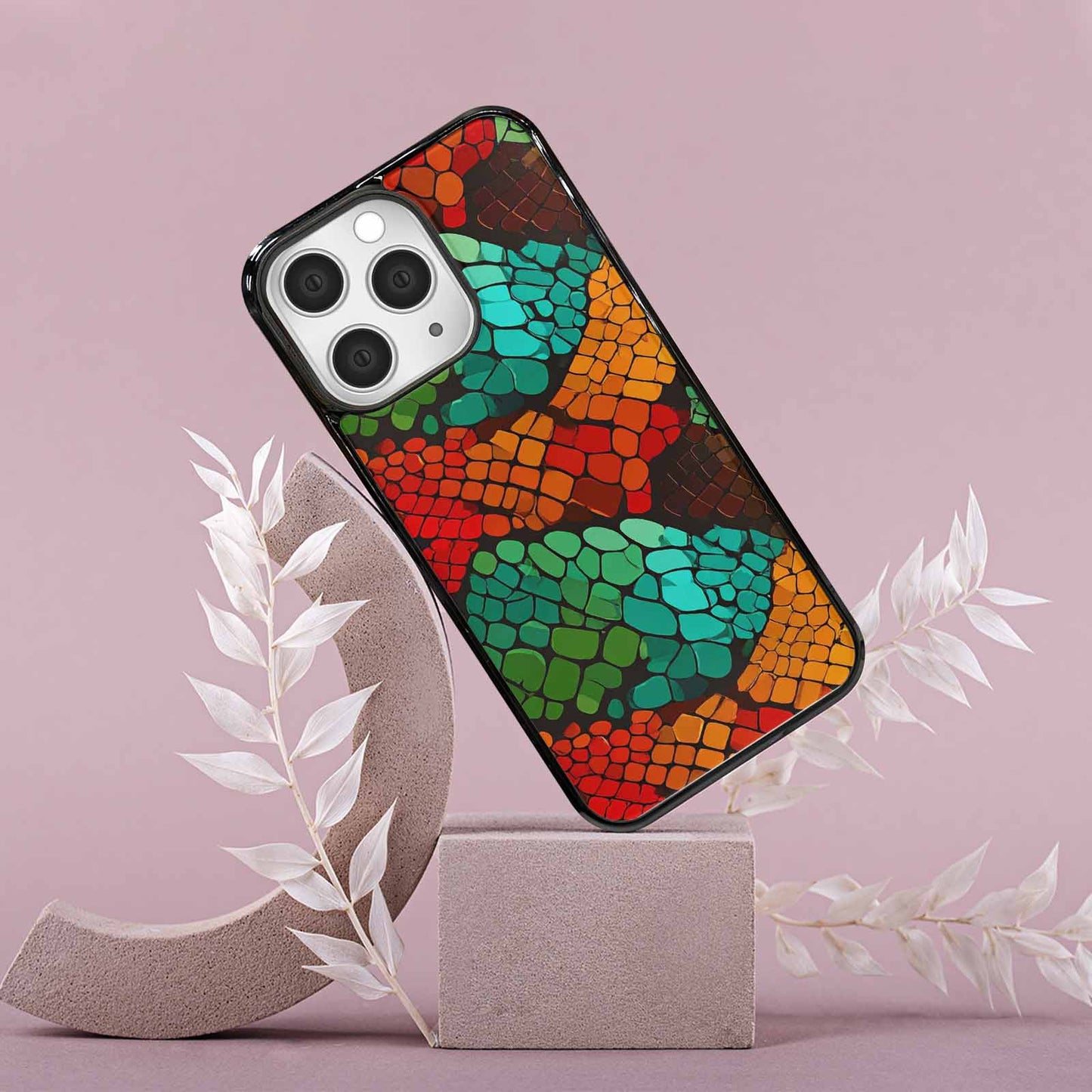 iPhone 15 Pro Max Case — Dark Snake Print Custom, Custom Phone Case