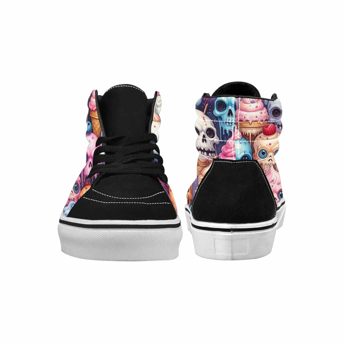 MEN'S Ice Cream Monsters High Top Canvas Cottagecore Sneakers