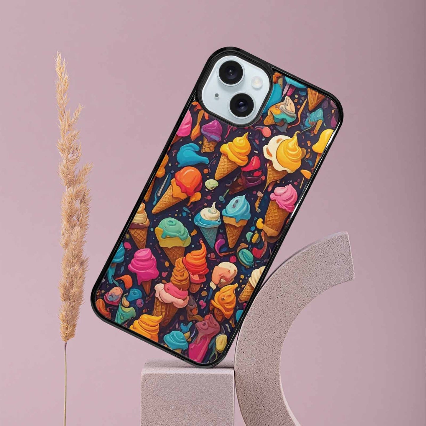 iPhone 15 Plus Case — Ice Cream Motif Ice Cream Motifs, Unique Phone Case Design