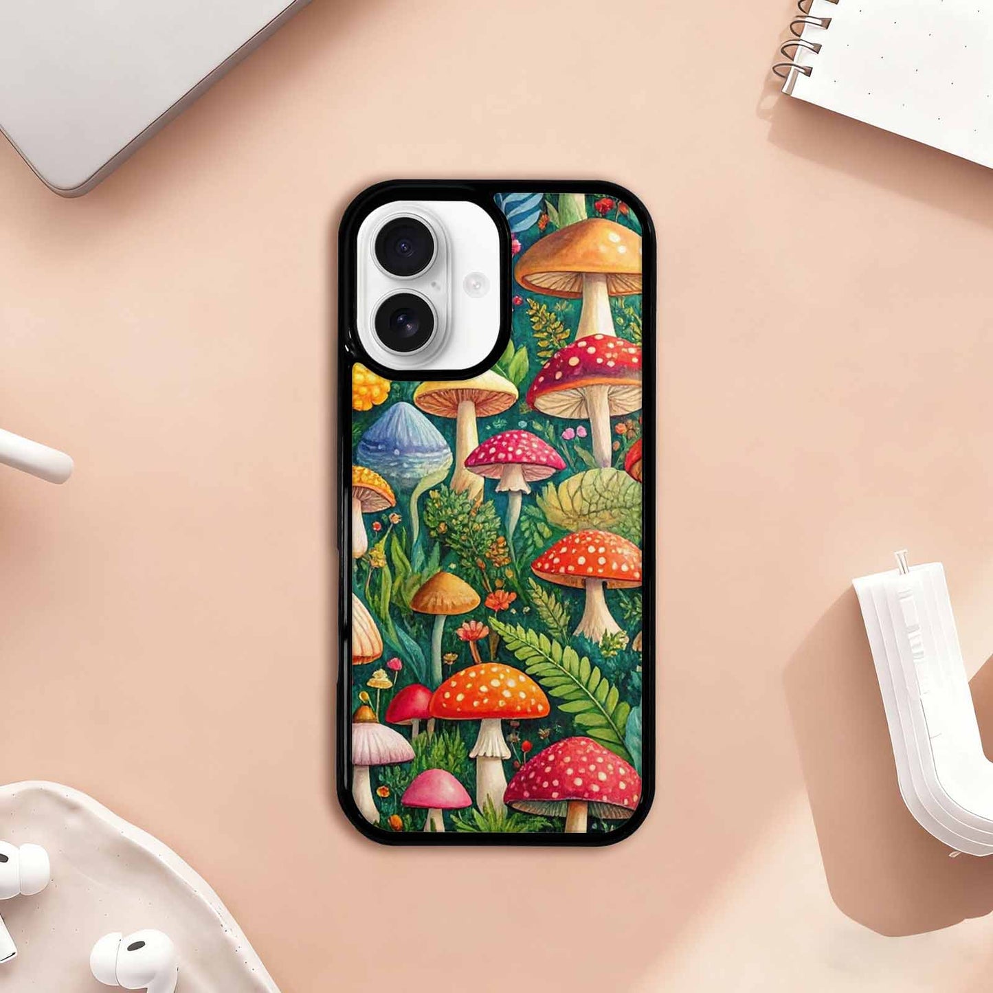 iPhone 17 Case — Mushrooms Botanicalmushrooms P Hh6 Floral, Custom Art Phone Cover