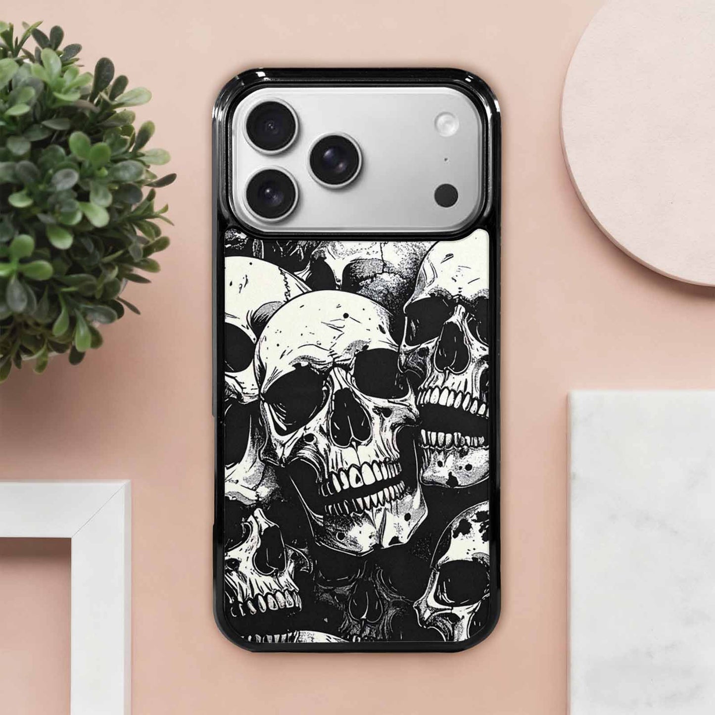 iPhone 17 Pro Max Case — Skull Dark Art Gothic Print Gothic, Custom Art Phone Cover