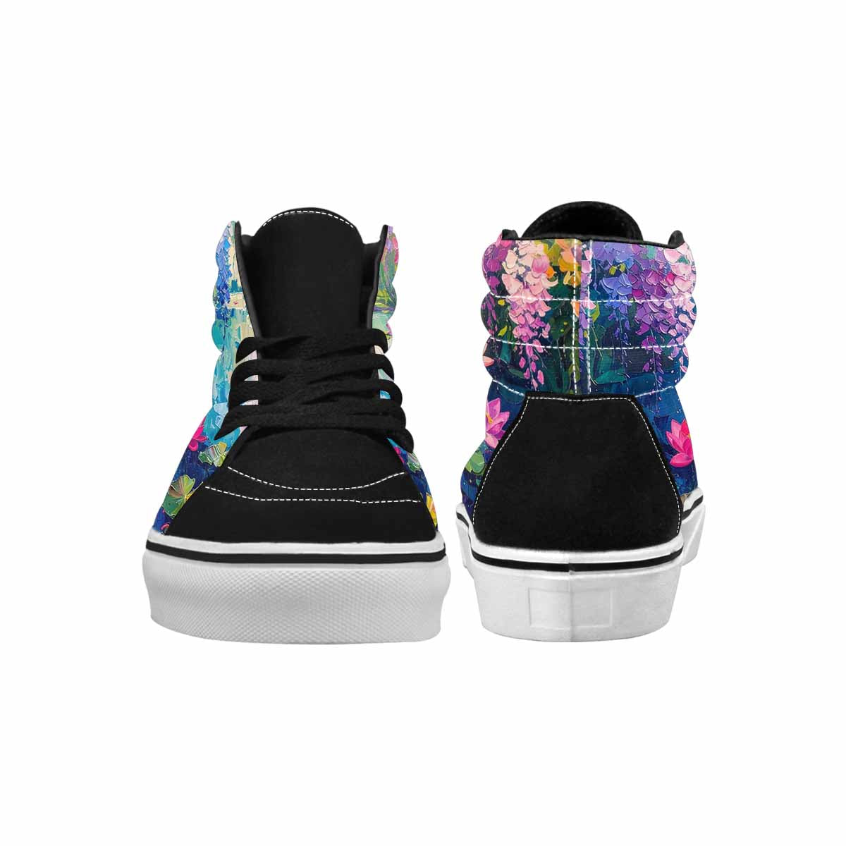MEN'S Full Color Vibrant Monet High Top Canvas Aesthetic Shoes