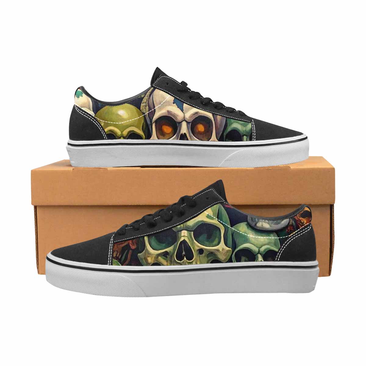 WOMEN'S Skulls Lace-Up Canvas Y2K Shoes