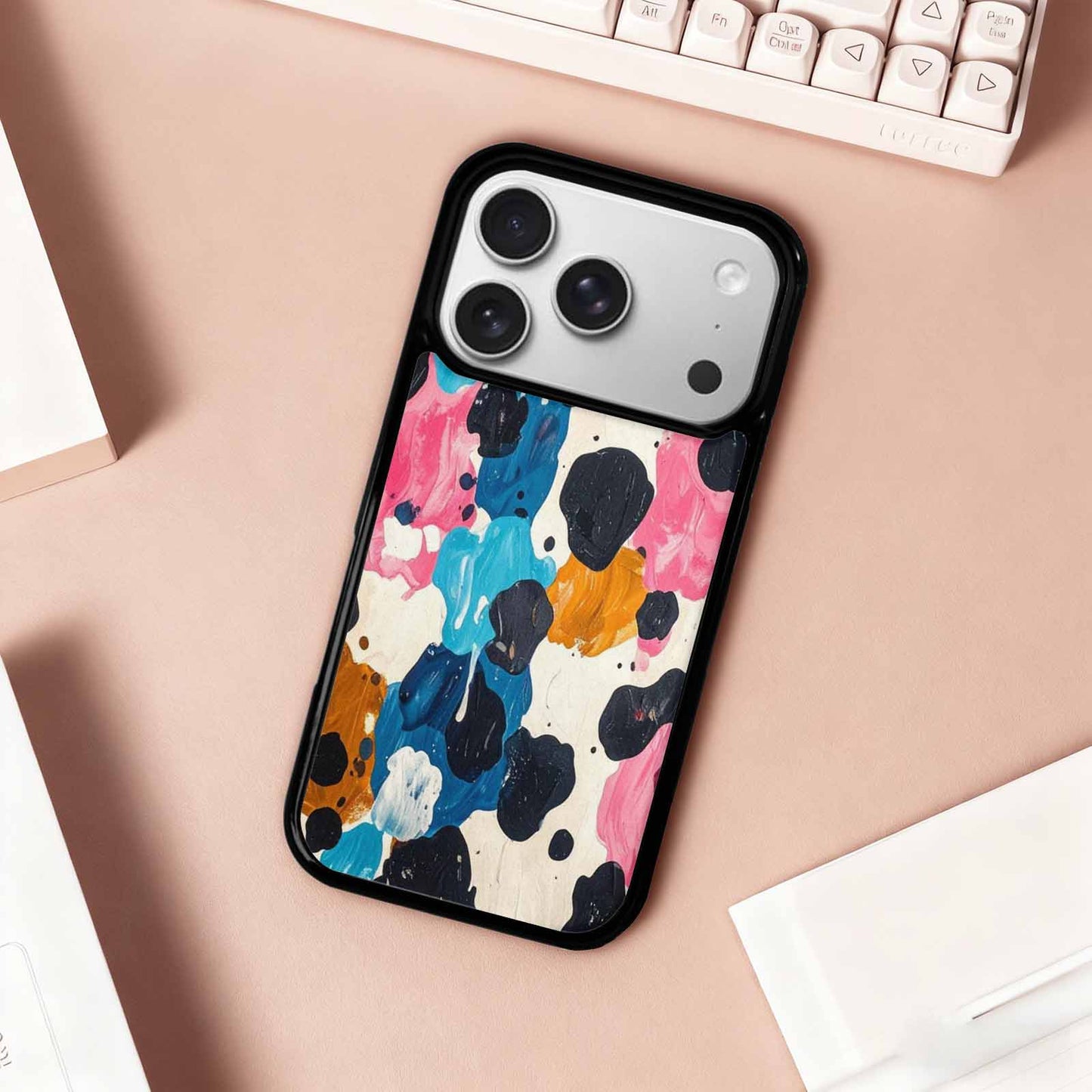 iPhone 17 Pro Case — Small Cow Animal Print Skin Animal, Custom Printed Phone Case