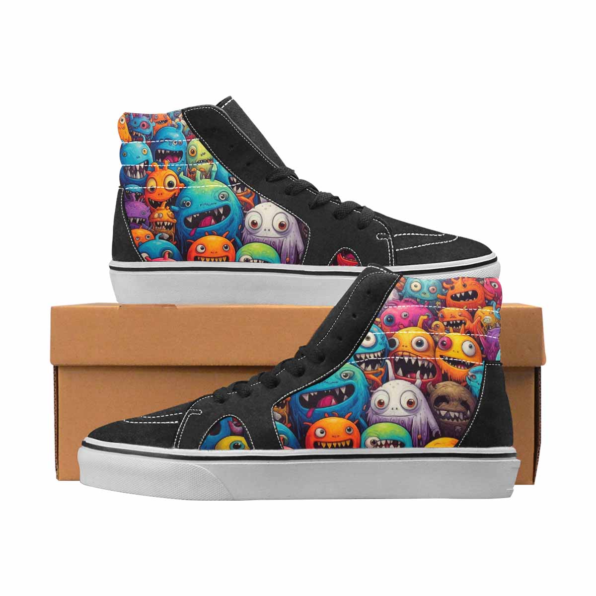 Cartoon Monster Canvas Shoes | Women's | Freaky Shoes®
