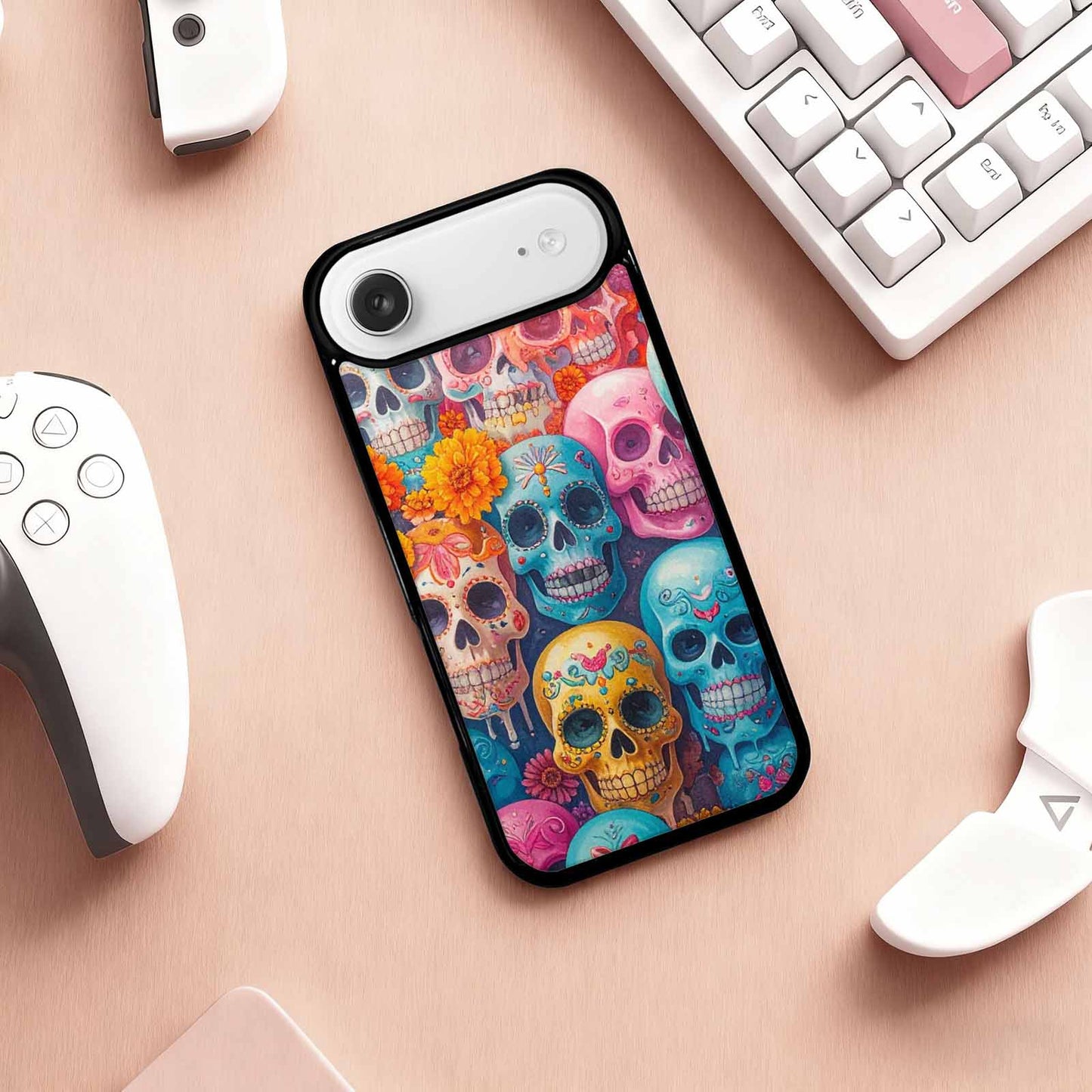 iPhone 17 Air Case — Sugar Skullsmelting Sugar Skulls Gothic Skulls, Unique Phone Case Design