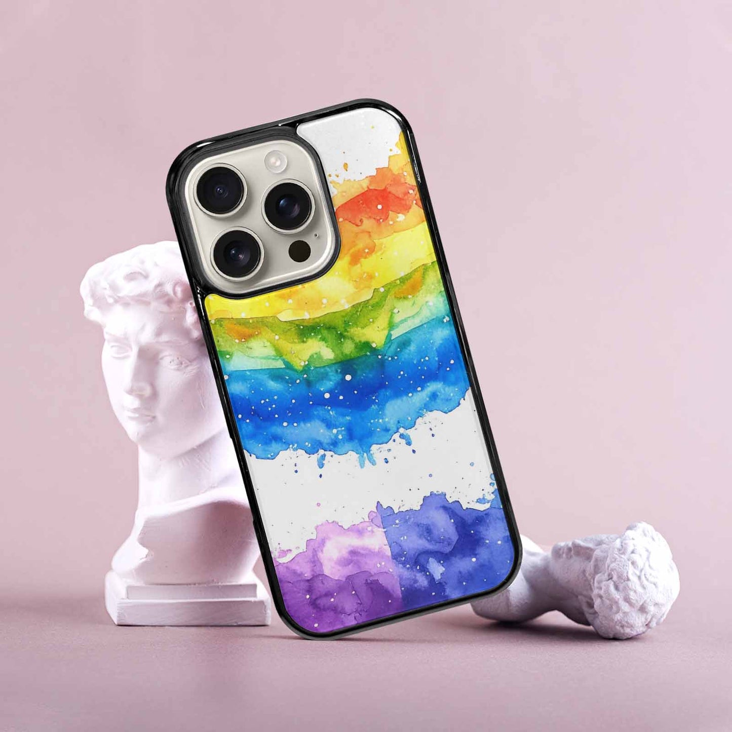 iPhone 16 Pro Case — Watercolor Splash Abstract Pattern Seamless Repeat, Custom Designed Case Cover