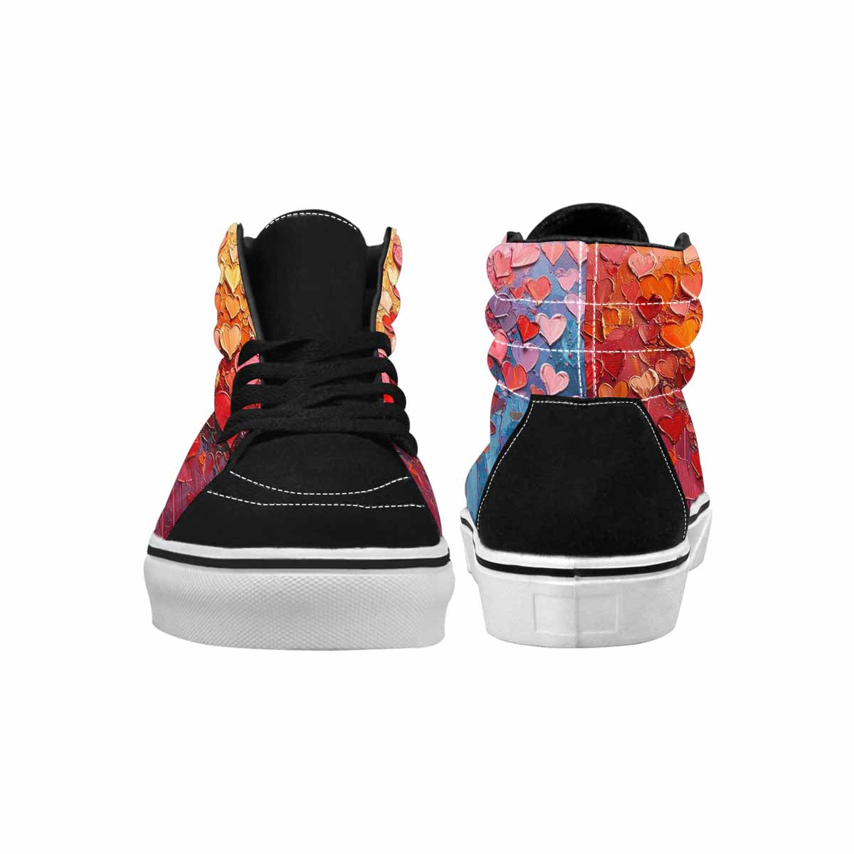 MEN'S Heart Burst High Top Canvas Melting Art Sneakers