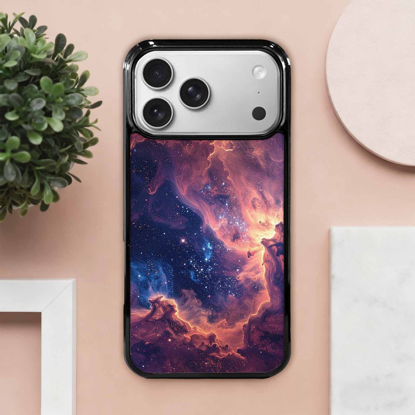 iPhone 17 Pro Max Case — Nebula Texture With Dense Galaxy Space, Personalized Phone Case