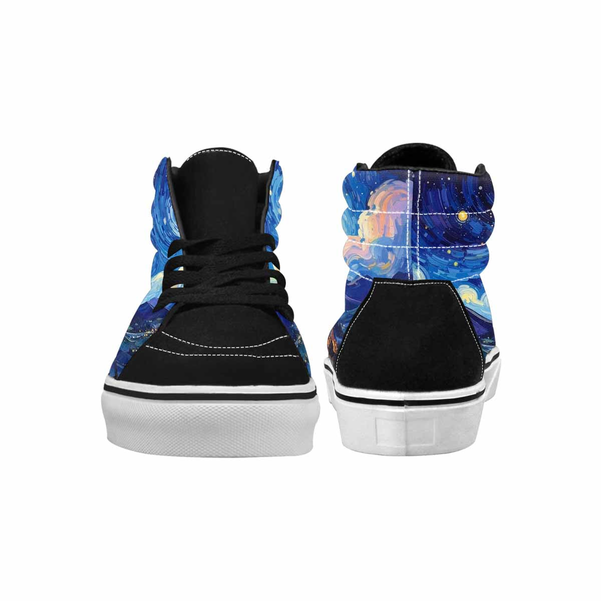 WOMEN'S Starry Night Van Gogh High Top Canvas Y2K Custom Shoes
