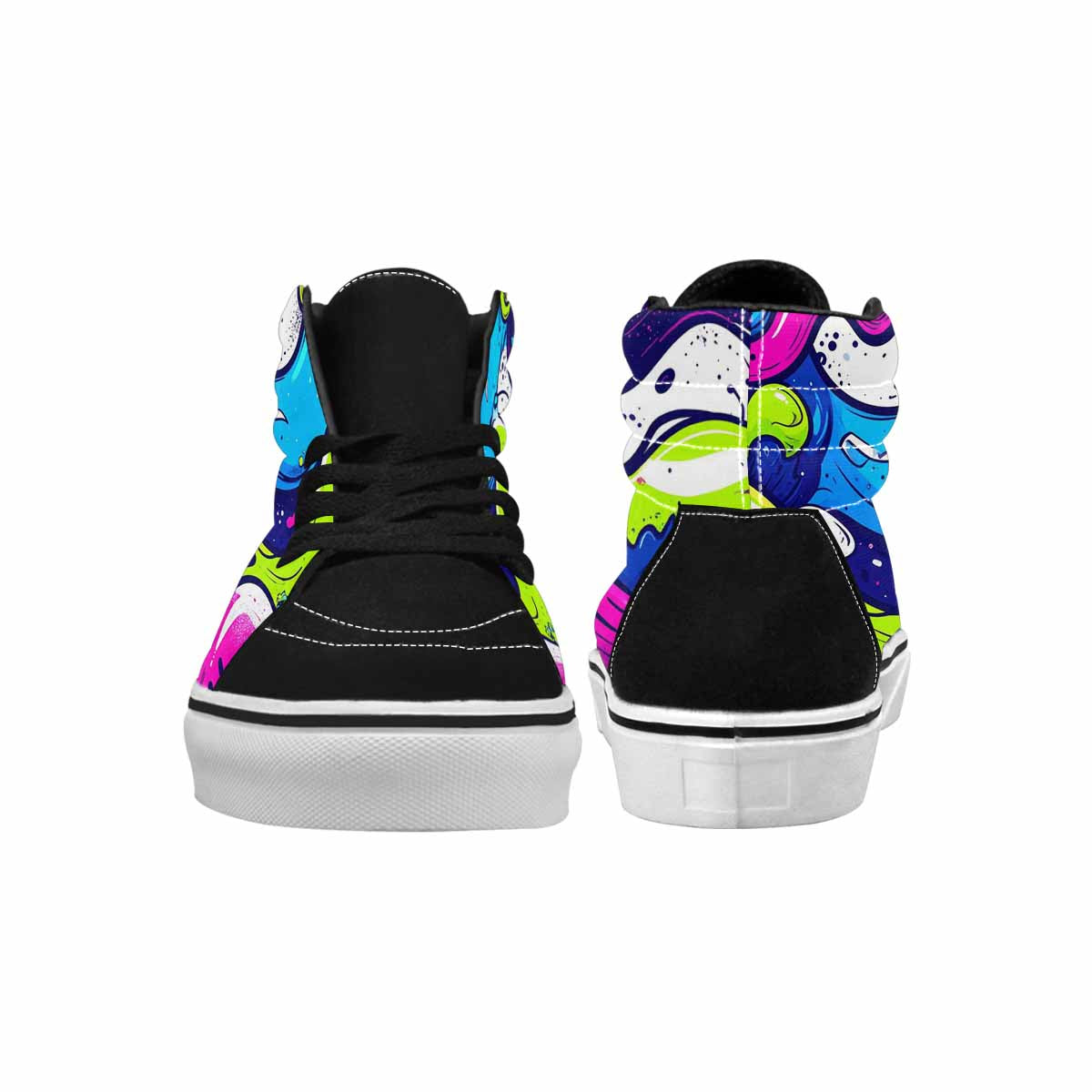 MEN'S Acid Wash Cartoon High Top Canvas Dreamcore Sneakers