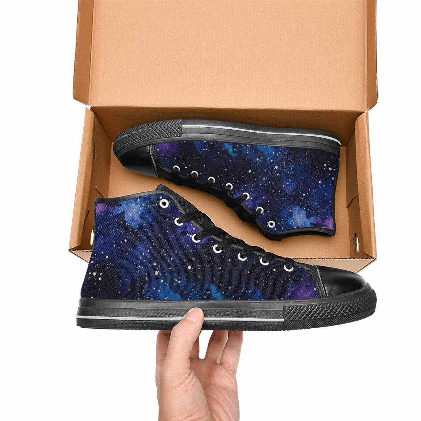 MEN'S Galaxy Art - High Top Canvas Dreamcore Custom Shoes