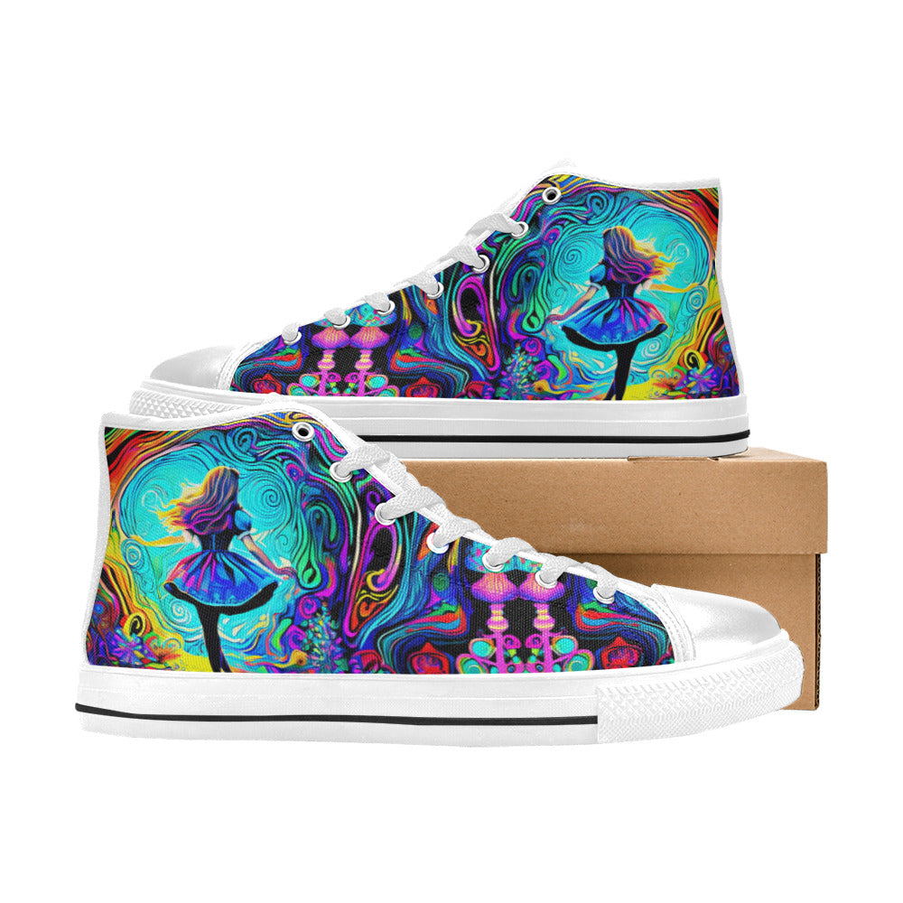 WOMEN'S Fantasy Art2 High Top Canvas Dark Academia Custom Shoes