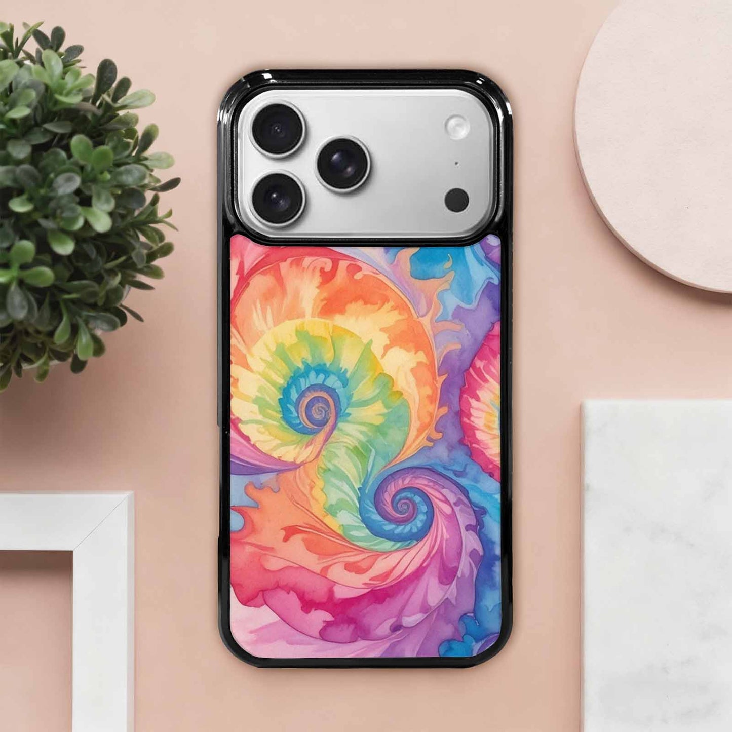 iPhone 17 Pro Max Case — Tie Dye Swirls Tie Dye, Custom Art Phone Cover