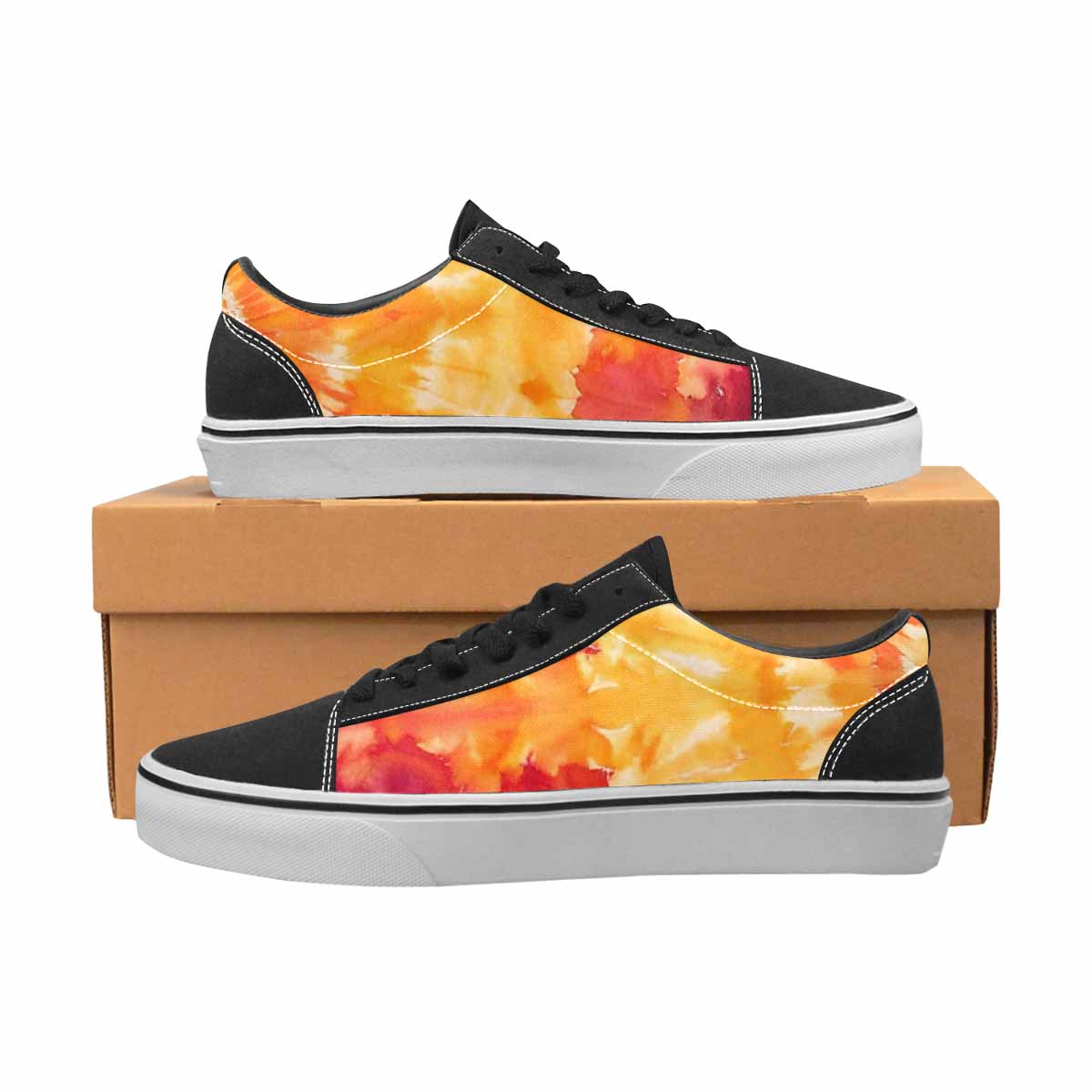 WOMEN'S Ombre Tie Dye Warm Canvas Lace-Up Y2K Shoes