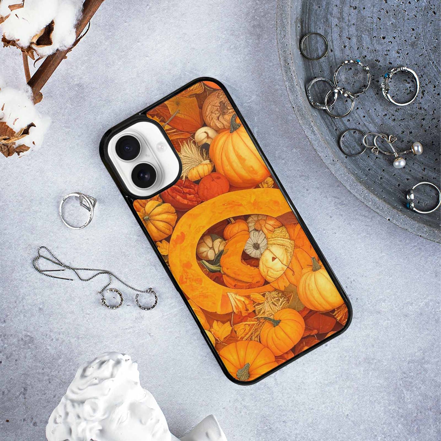 iPhone 16 Plus Case — Autumn Pumpkin Patch Autumn Pumpkin Patch, Custom Designed Case Cover