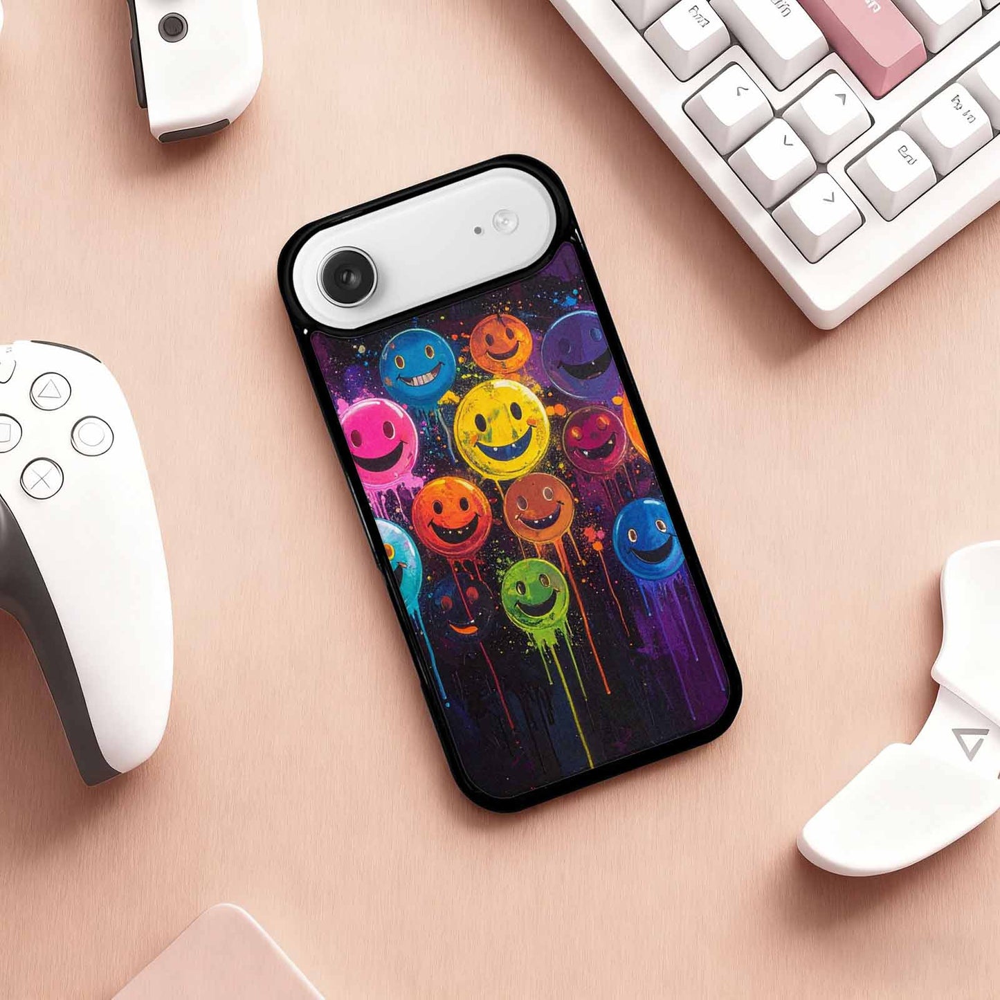 iPhone 17 Air Case — Smiley Faces Glow Smiley Faces Original, Custom Designed Case Cover