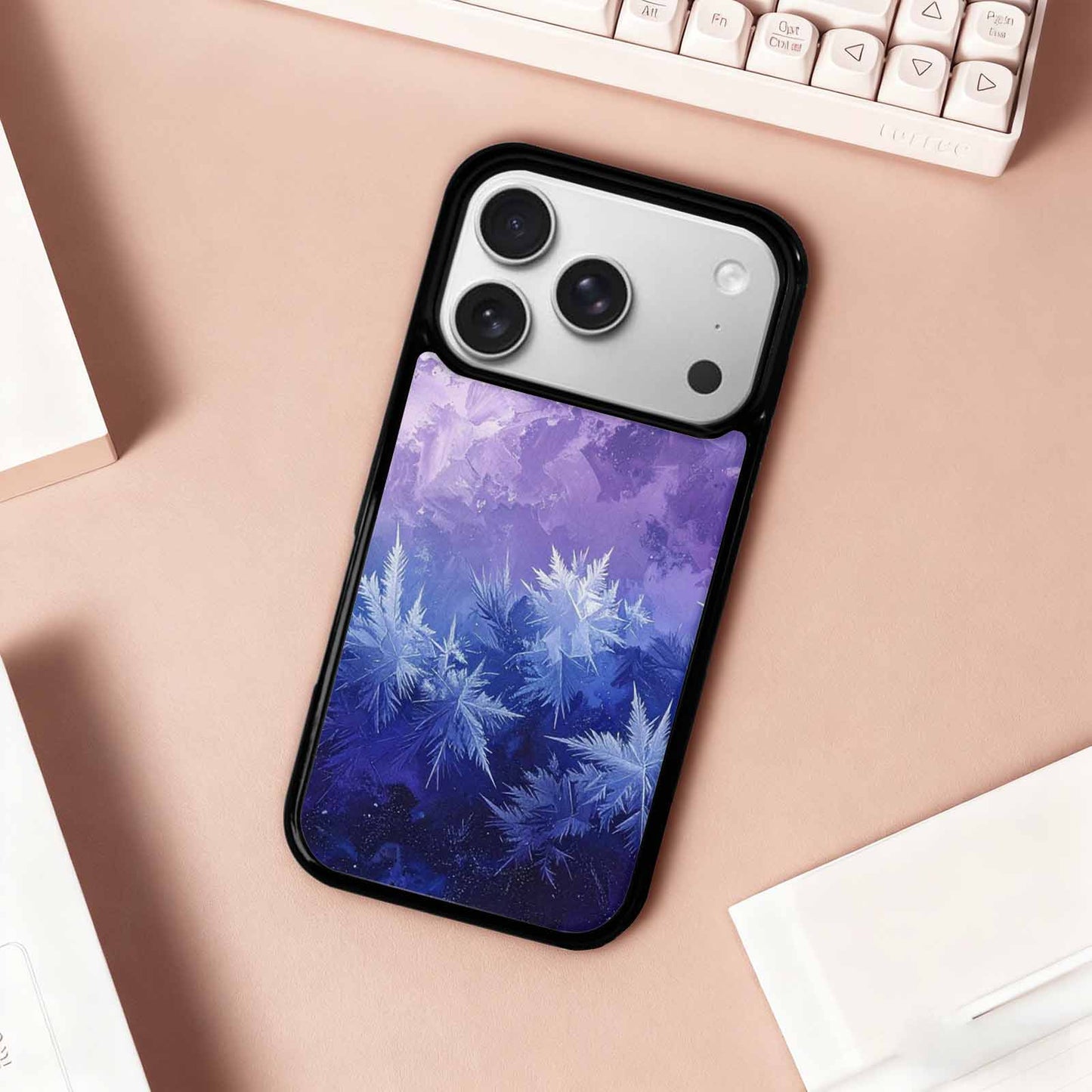 iPhone 17 Pro Case — Seamless Tileable Pattern Of Overlapping Galaxy, Custom Made Phone Cover