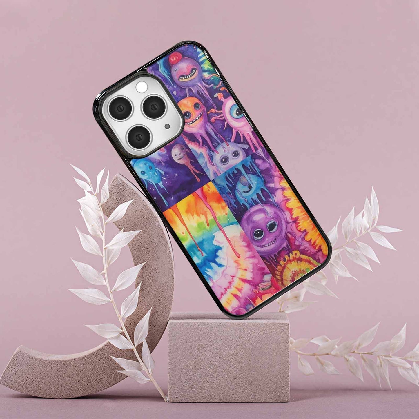 iPhone 15 Pro Max Case — Aliens Tie Dyemelting Aliens P, Custom Print Case Cover