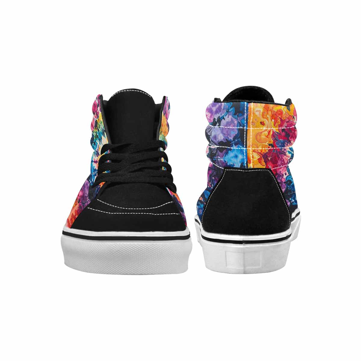 MEN'S Tie High Top Canvas Dark Academia Custom Sneakers