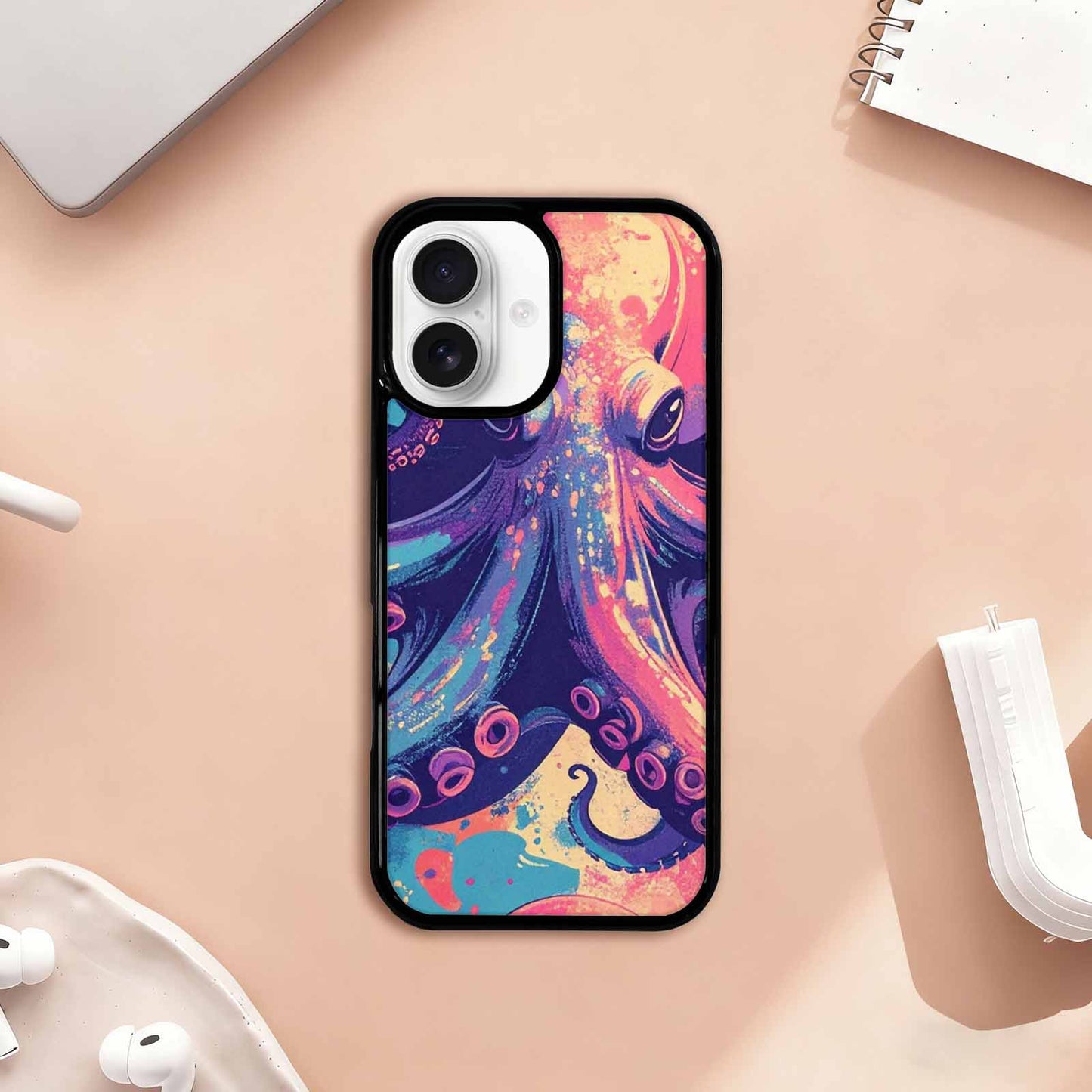 iPhone 17 Case — Chrome Cryptid Folklore Original Art, Custom Print Case Cover