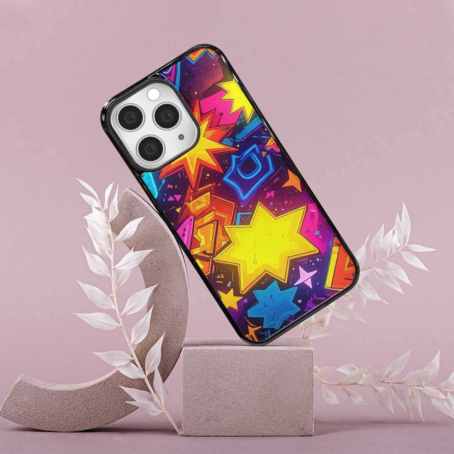 iPhone 15 Pro Max Case — 80s Retro Motif 80s Retro Motifs, Custom Printed Phone Case