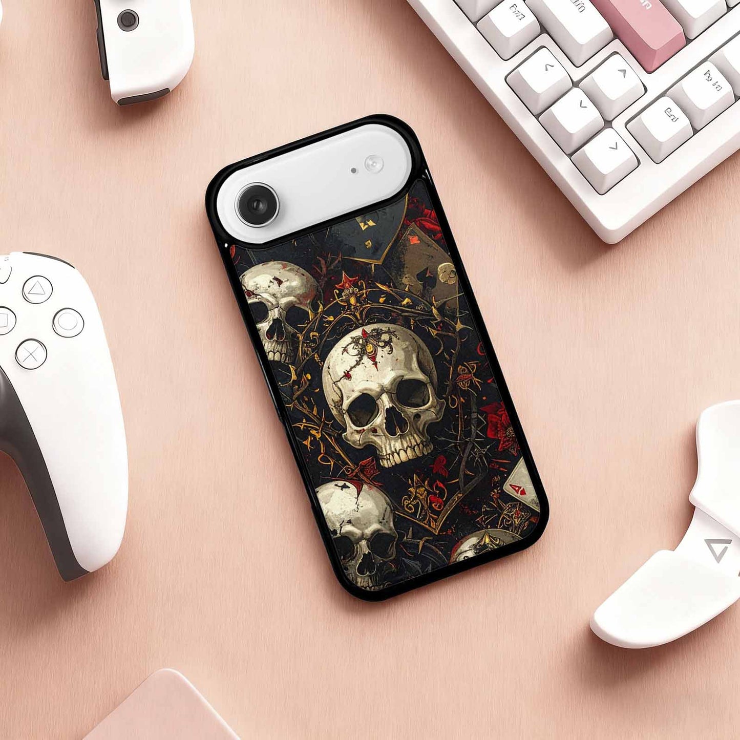 iPhone 17 Air Case — Skull Dark Art Gothic Print Gothic, Custom Printed Phone Case