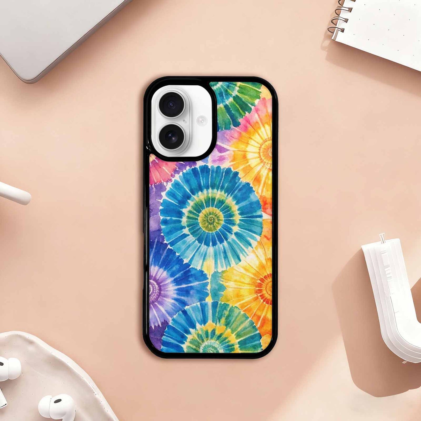 iPhone 17 Case — Small Tie Dye Swirl Tie Dye, Custom Made Phone Cover