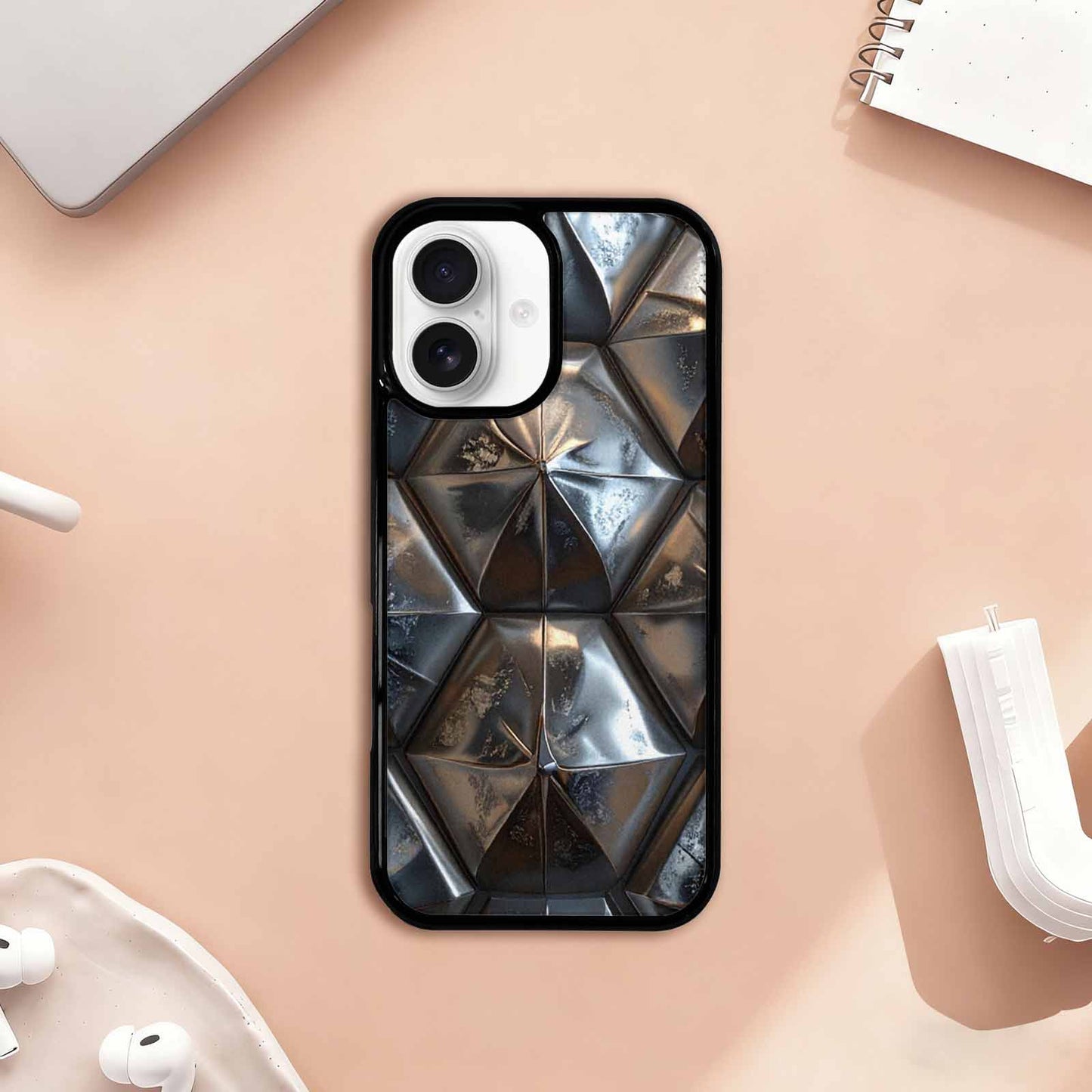 iPhone 17 Case — Metallic Back To Original Art, Custom Print Case Cover