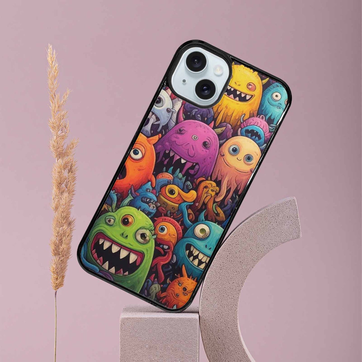 iPhone 15 Plus Case — Monsters General Cartoon Monst, Custom Phone Case