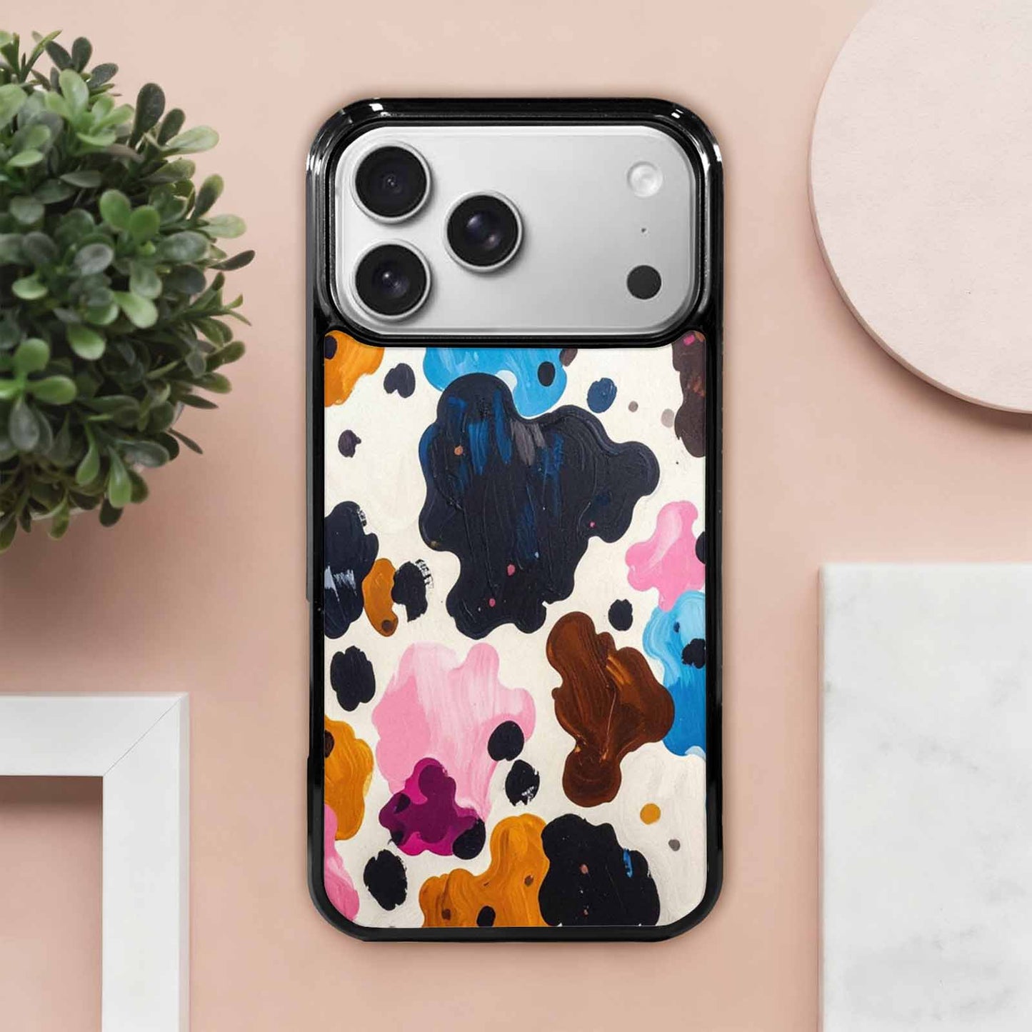 iPhone 17 Pro Max Case — Small Cow Animal Print Animal Print, Custom Made Phone Cover