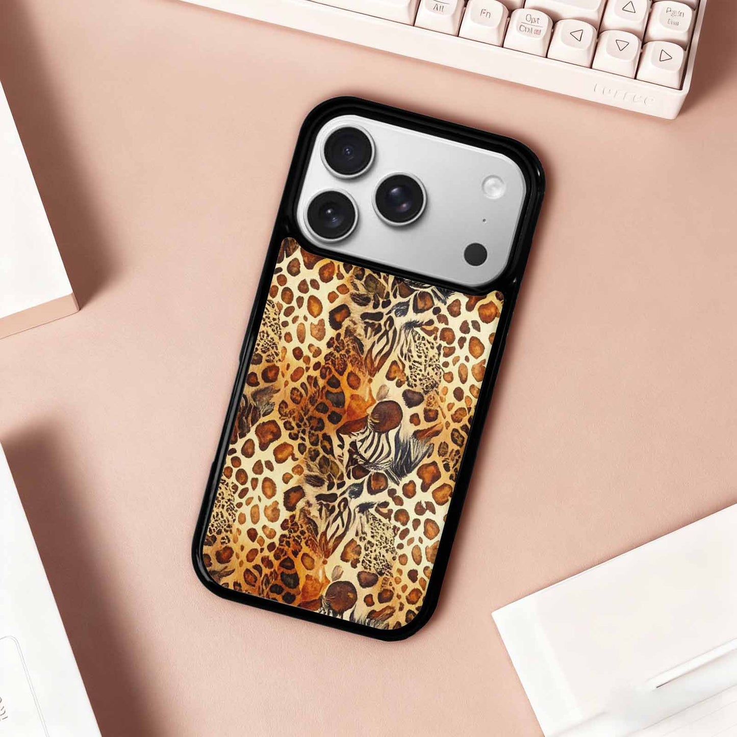 iPhone 17 Pro Case — Small Animal Print Pattern Randomly Animal, Custom Made Phone Cover