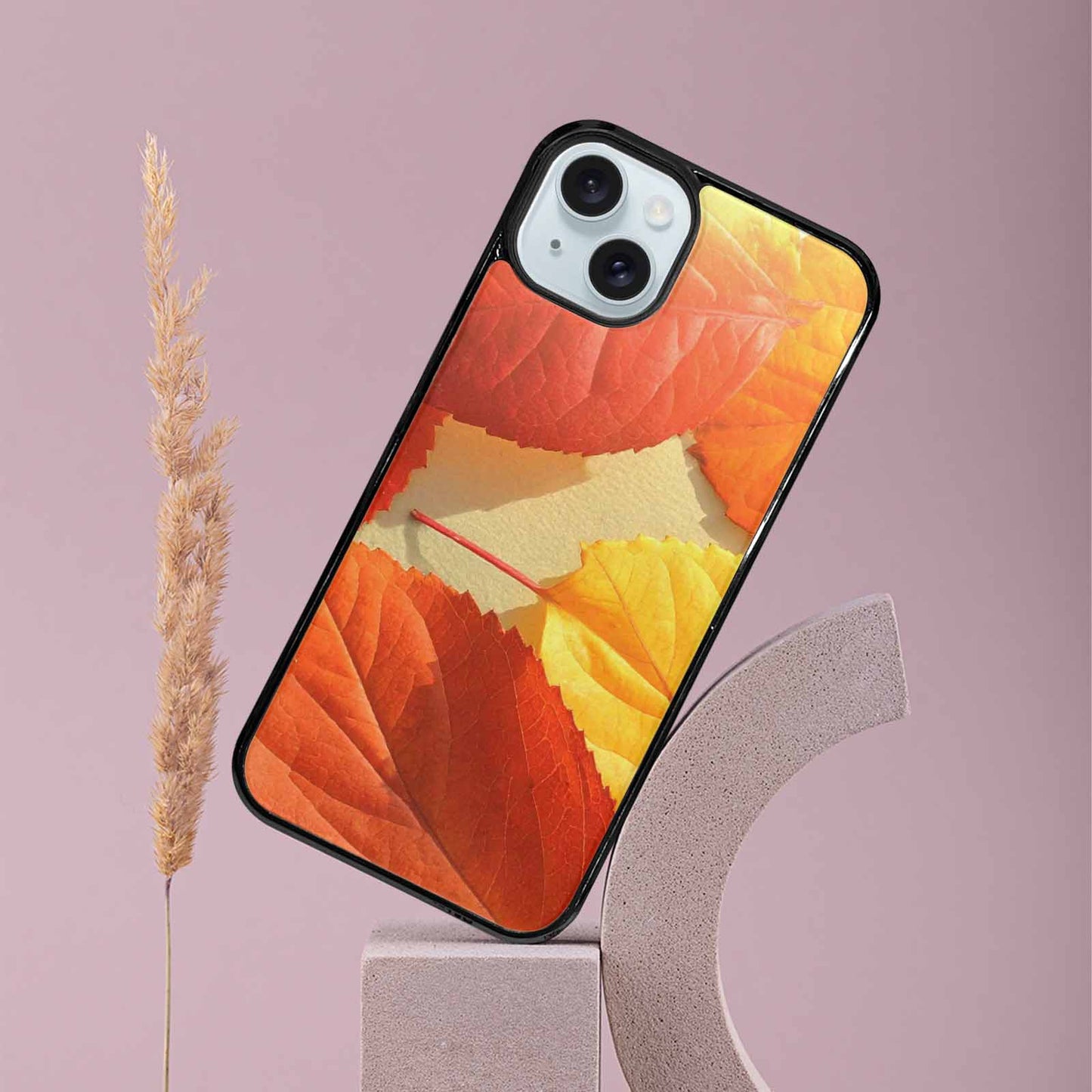 iPhone 15 Plus Case — Autumn Leaves, Custom Phone Case