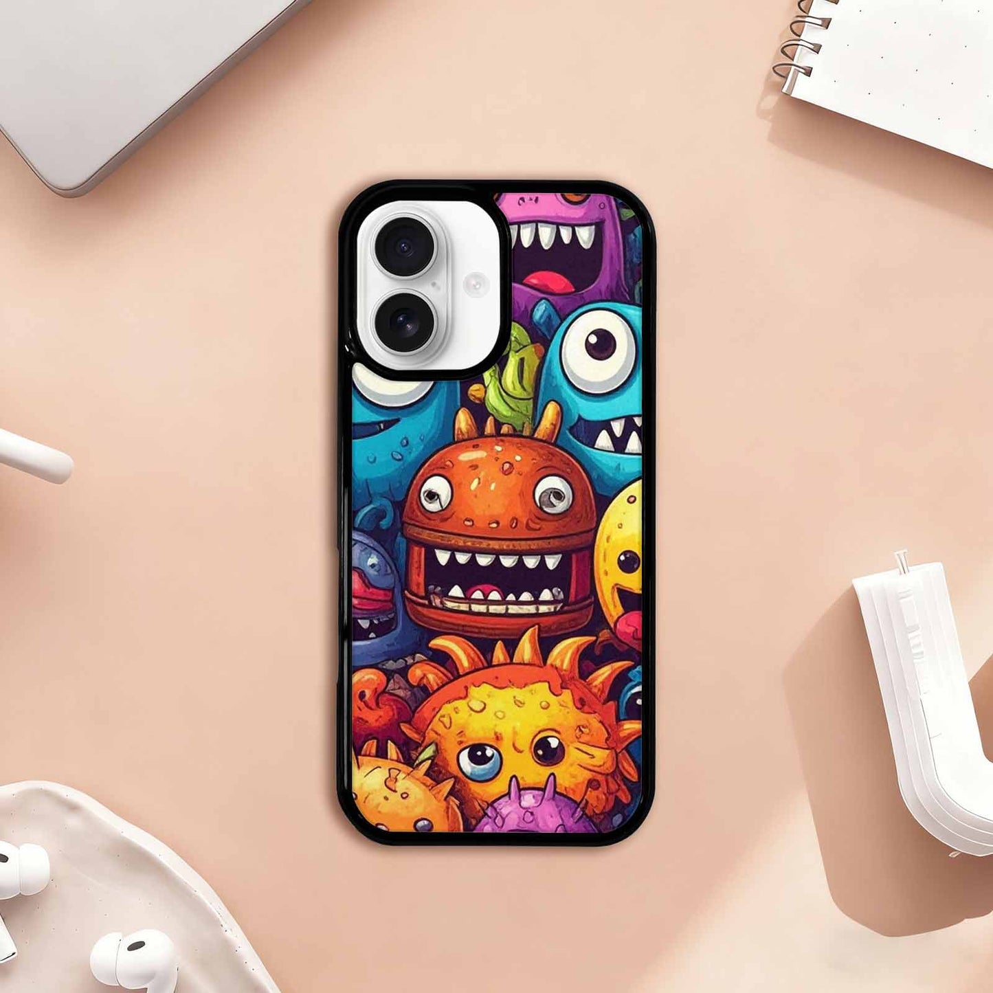 iPhone 17 Case — Small Cartoon Monster Character Cartoon Cute, Custom Designed Case Cover