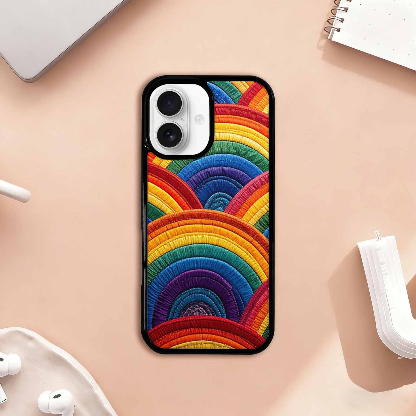 iPhone 17 Case — Vivid Camo Rainbow Camo, Custom Made Phone Cover