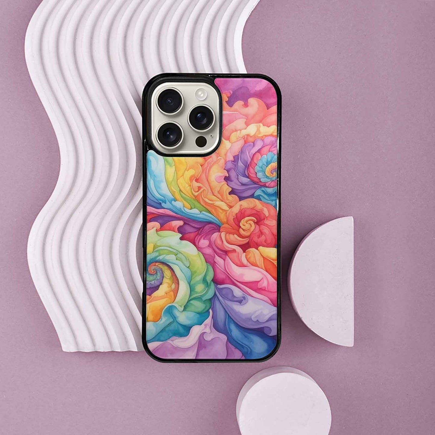 iPhone 16 Pro Max Case — Tie Dye Swirls Tie Dye Swirls, Customized Protective Case