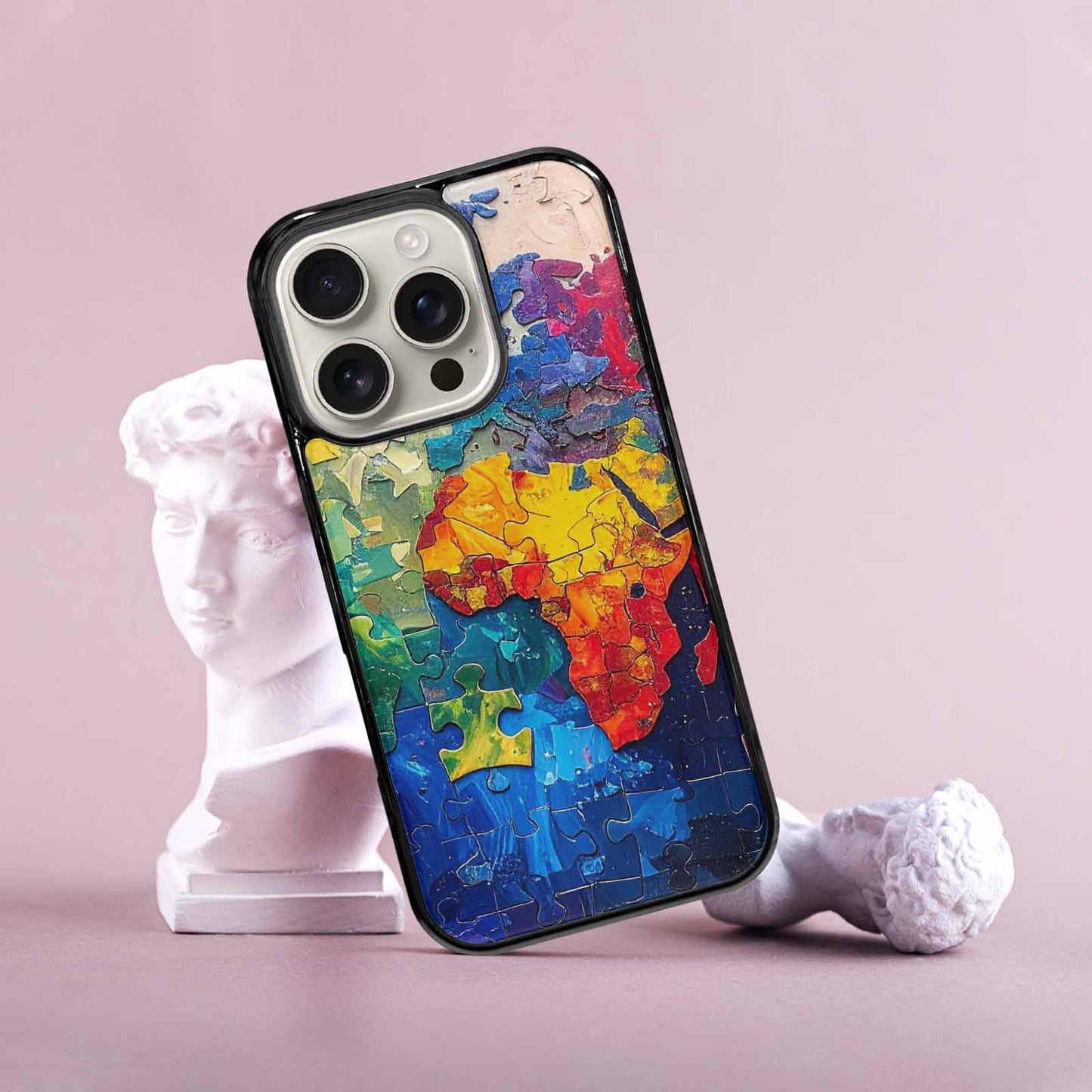 iPhone 16 Pro Case — Autism Puzzle Pieces Puzzle Piece Pattern, Personalized Phone Case
