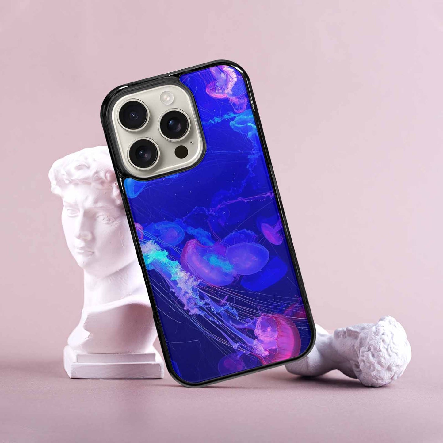 iPhone 16 Pro Case — Jellyfish Glow Jellyfish Glow Pattern Hundreds, Custom Printed Phone Case