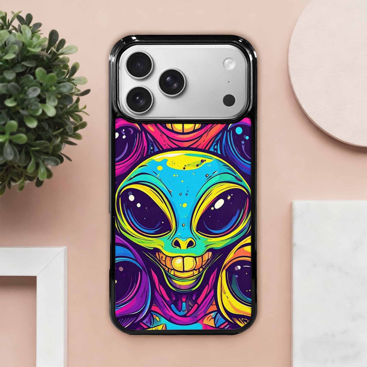 iPhone 17 Pro Max Case — Alien Ufo Cartoon Alien Scifi, Original Design Phone Case