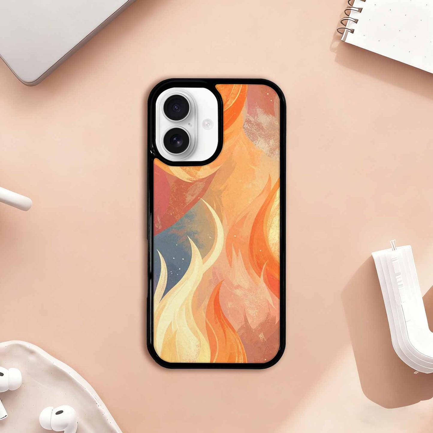 iPhone 17 Case — Retro Easter Flame Retro Vintage, Custom Art Phone Cover