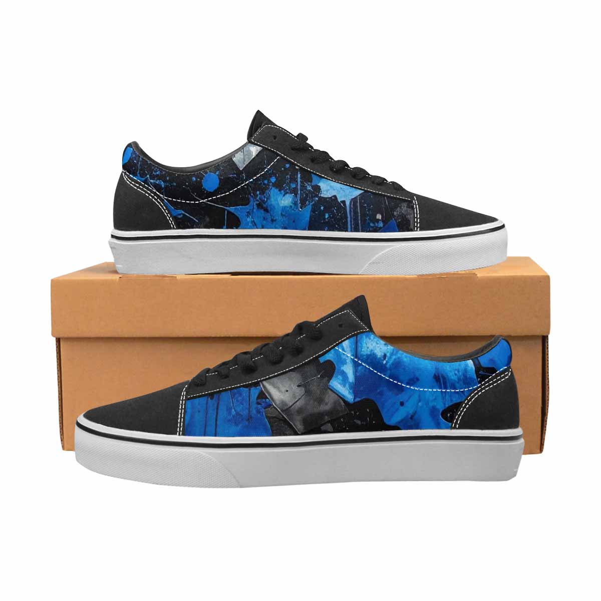 WOMEN'S Camo Patches Lace-Up Canvas Cottagecore Custom Sneakers