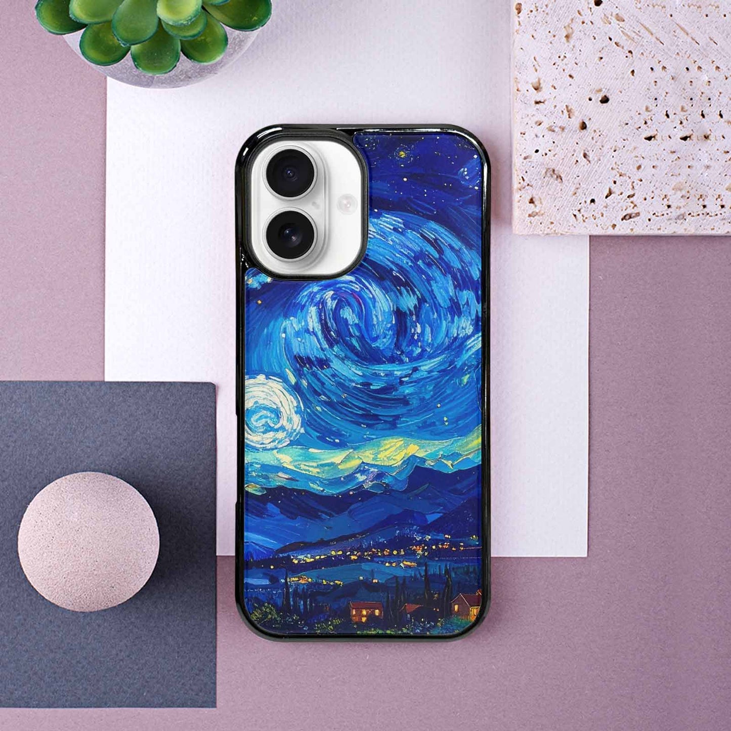 iPhone 16 Case — Starry, Custom Art Phone Cover