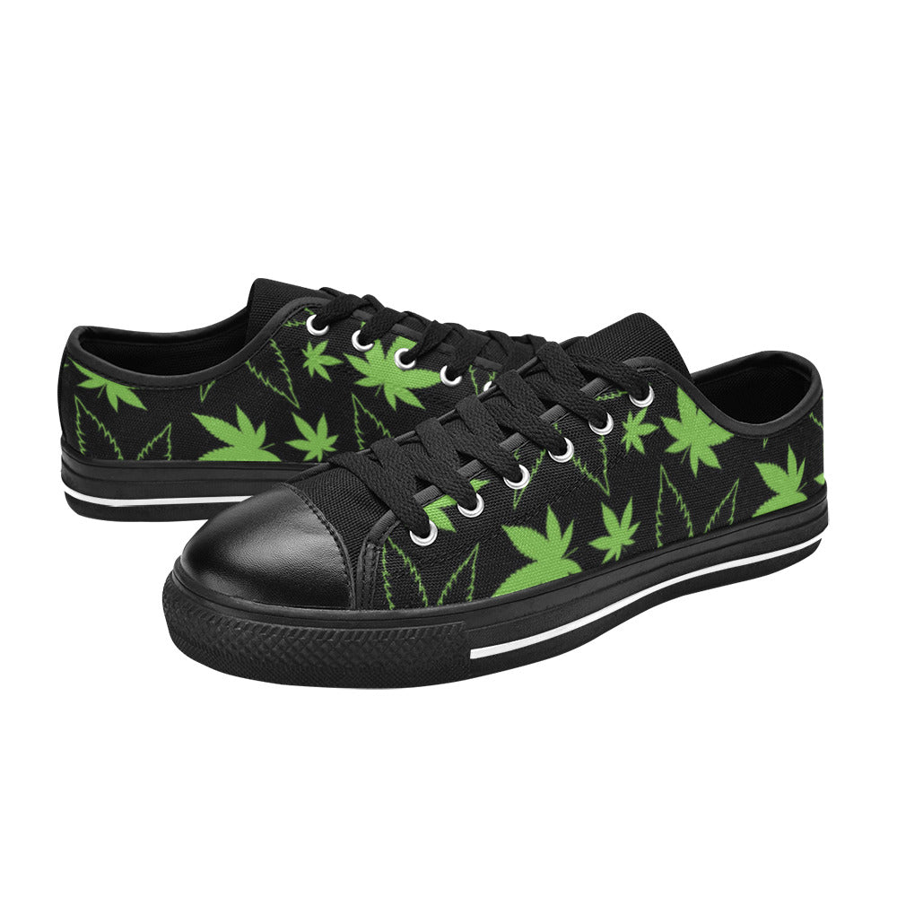 MEN'S Cc Weed 420 Art Canvas Vibrant Chaos Custom Sneakers